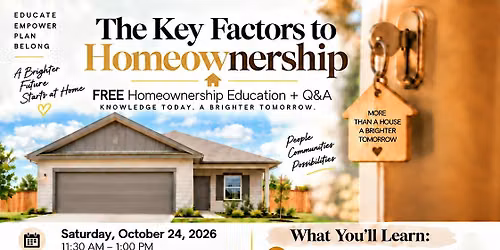 The Key Factors to Homeowenership