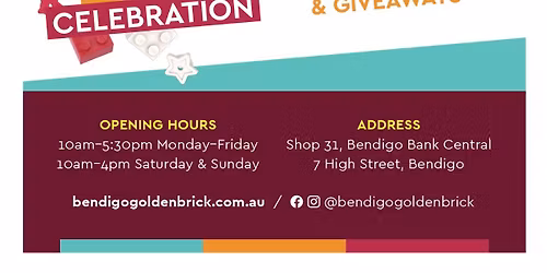 Bendigo Golden Brick, Launch celebration weekend