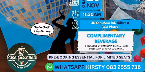 Passion Paint and Sip - Mini and Me Taylor Swift Sing-A-Long