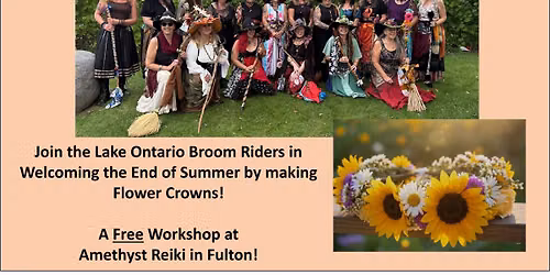 Free Workshop: Make Flower Crowns with the Lake Ontario Broom Riders