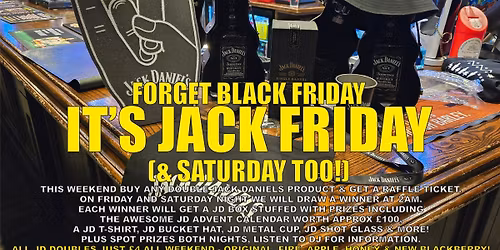 'Jack' Black Friday (& Saturday too!)