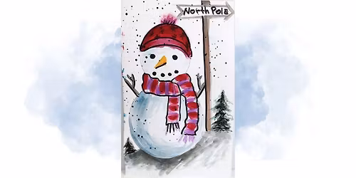 Watercolor Snowman Painting Class