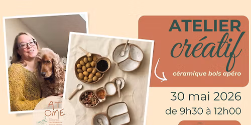 Atelier: c\u00e9ramique ap\u00e9ro time : cr\u00e9ation de bols ap\u00e9ros 