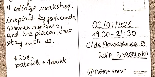 Collage postcard workshop