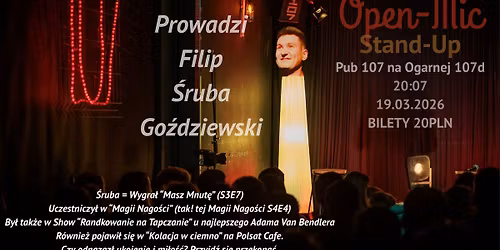 Stand-Up | Magiczny Open-Mic | Pub 107 Gda\u0144sk prowadzi \u015aruba