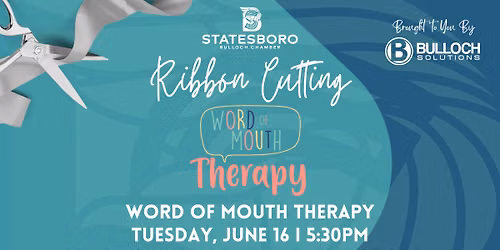 Ribbon Cutting - Word of Mouth Therapy