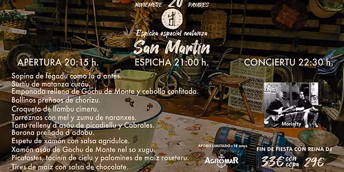 Espicha especial San Mart\u00edn
