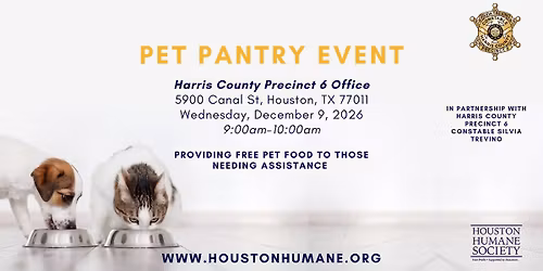 Pet Pantry - Harris County Constable Precinct 6