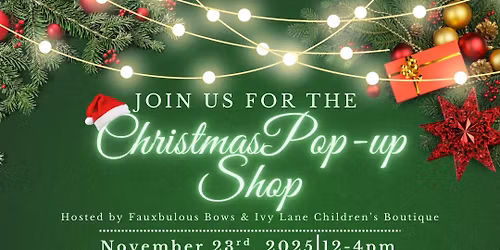 Christmas Shop Small Pop-up Event