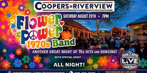 Flower Power 1970s Band at Cooper's Riverview!