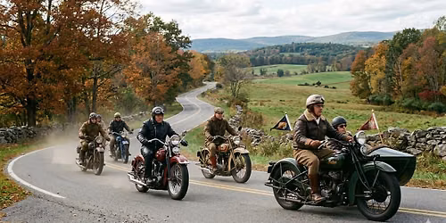 Antique Motorcycle Ride to Watkins Mill State Park in Missouri