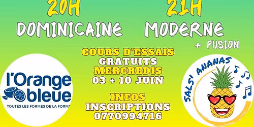 NOUVEAUX COURS BACHATA - ESSAIS — L'Orange Bleue Plougastel