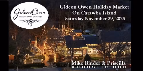 Mike & Priscilla - Gideon Owen Holiday Market On Catawba Island