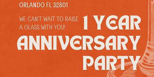 1 year anniversary Party !