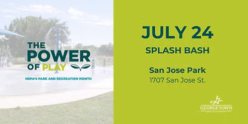 Park & Recreation Month: Splash Bash