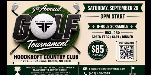 9th Annual Regulation GOLF Tournament! (9-Holes)