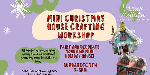 Mini Christmas House Crafting Workshop