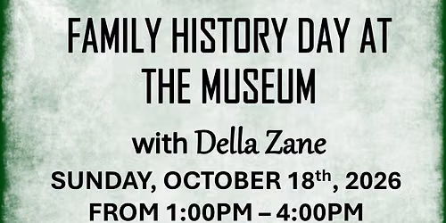 Family History Day at the Museum