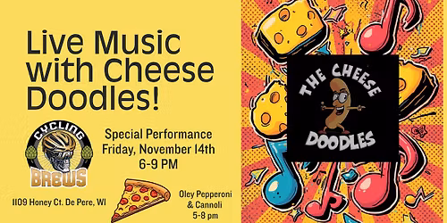 LIVE MUSIC: The Cheese Doodles @ Cycling Brews