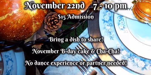 Dancin\u2019 Dance\u2019s Thanksgiving Potluck Party