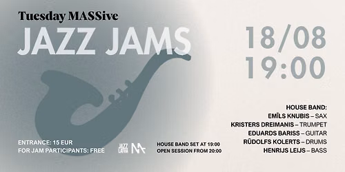 MASSive Jazz Jam | 18\/08\n\n
