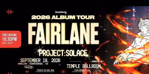 Fairlane - Free before 10:30pm w\/ RSVP - Temple Ballroom