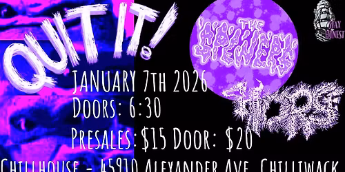 QUIT IT!\/ THE SPEWERS\/\/ HORSE