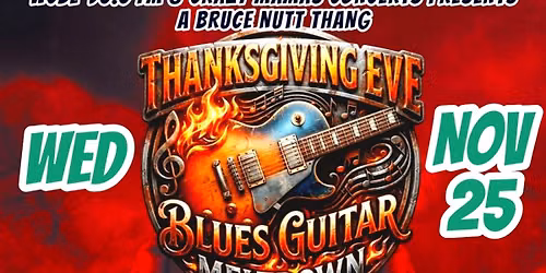 wcbe and crazy mamas concerts presents Blues Guitar Meltdown