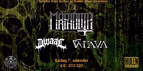 Doom til folket pres: Morpholith(IS) + Dwaal + Grava(DK\/FO) || Hulen