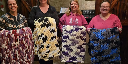 20 SPOTS LEFT! May 7th - Waterfront Wine Bar Chunky Knit Blanket Workshop 