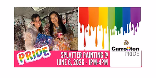 Splatter Painting @ Carrollton Pride — Horizon Unitarian Universalist Church