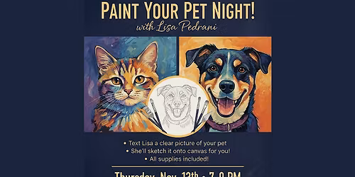 Paint Your Pet Night with Lisa Pedrani