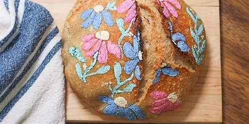 Artisan Painted Bread Sip n' Paint + Baking Class