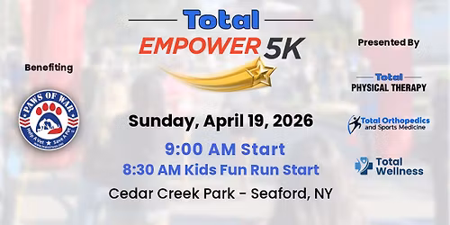 Total Empower 5K Race benefiting Paws of War