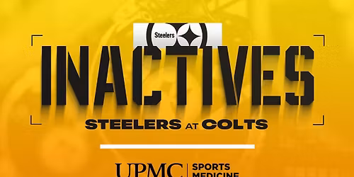 Parking Indianapolis Colts at Pittsburgh Steelers