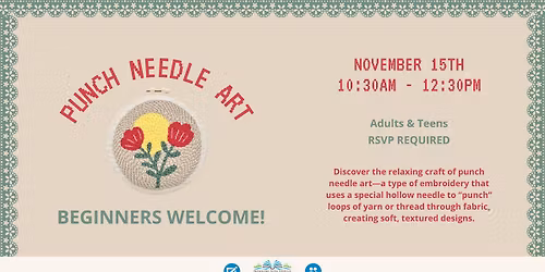 Punch Needle Art - RSVP Link Below