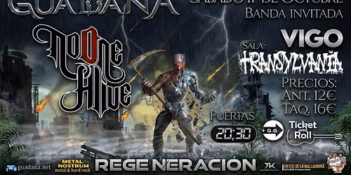 Guada\u00f1a+No One Alive Vigo, 17 de octubre 2026