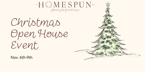 Christmas Open House Event!