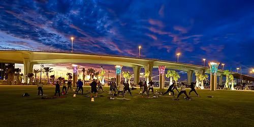 Free community yoga at Coachman Park