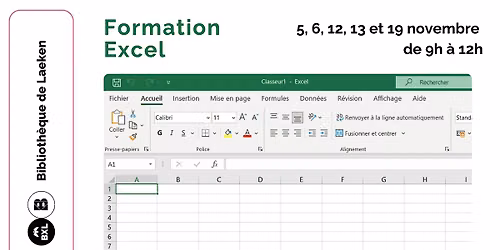Formation Excel (5 s\u00e9ances)