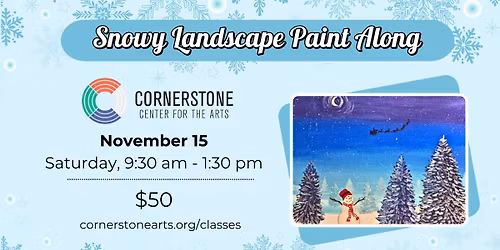 Snowy Landscape Paint Along
