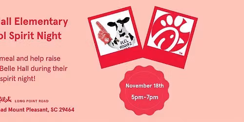 Belle Hall Elementary School Spirit Night