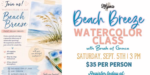 Beach Breeze Watercolor Class