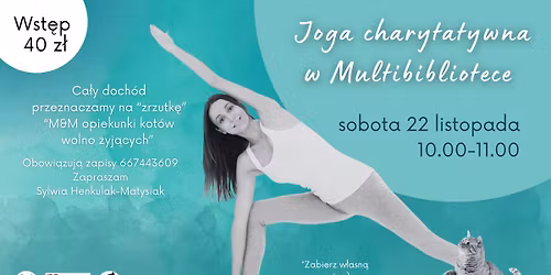 Joga charytatywna w Multibibliotece