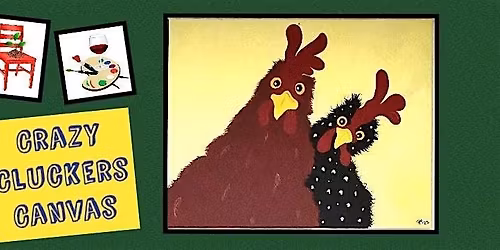 Crazy Cluckers Canvas