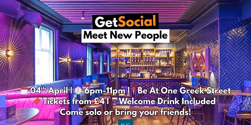 GetSocial Drinks | Meet New People &amp; Make Friends (20s\u201340s) \ud83c\udf79