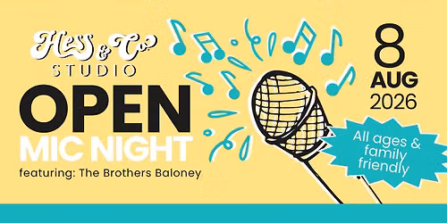Open Mic Night | Featuring: The Brothers Baloney @ Hops N' Paws
