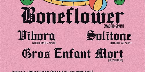 Screamo Summer Night : Boneflower + Vibora + Solitone + Gros Enfant Mort @Pola  - Bordeaux