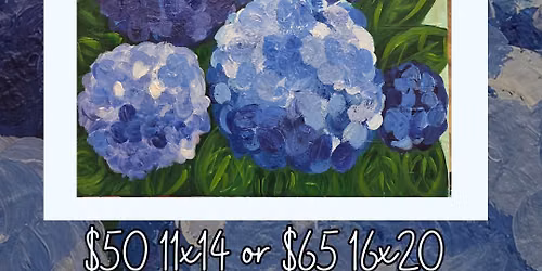 June Hydrangea Painting 