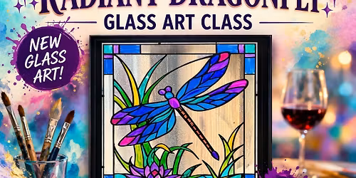 \ud83c\udfa8\u2728 Radiant Dragonfly Glass Art Class \u2728\ud83c\udfa8